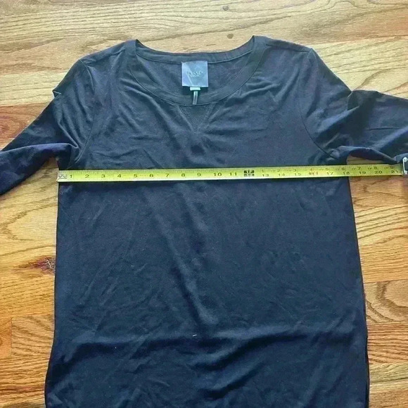 LYSSE layla mixed media top in black - XS - Picture 11 of 11